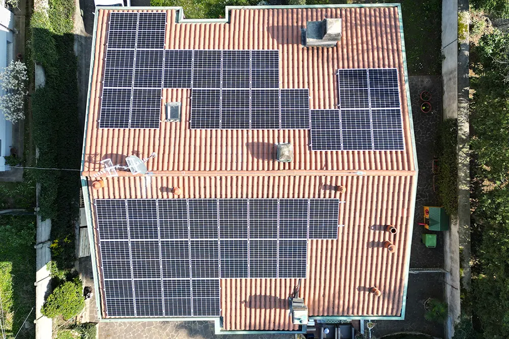 Fotovoltaico villetta bifamiliare welink.srl