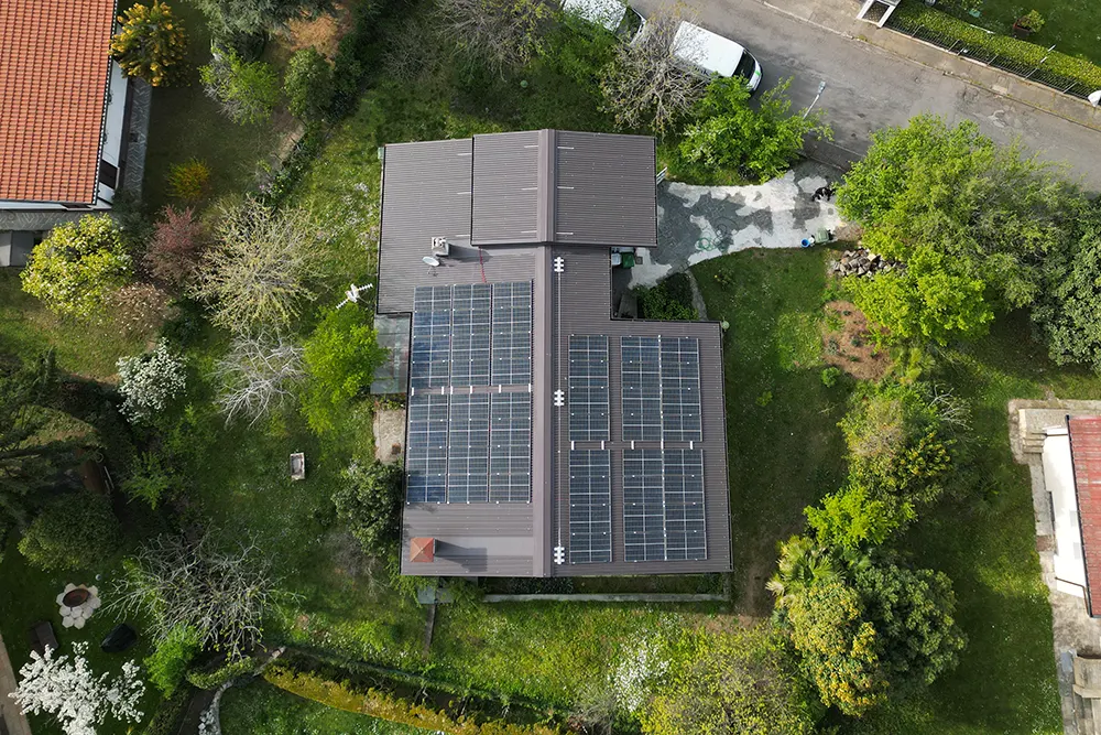 Fotovoltaico villetta unifamiliare welink.srl